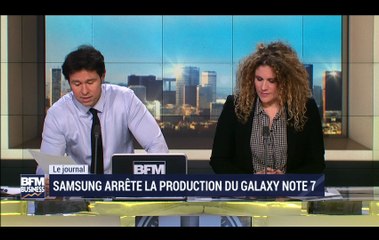 Samsung arrête la production du Galaxy Note 7