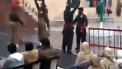 Fight At Wagah Border Between Pakistan Ranger and Indian BSF