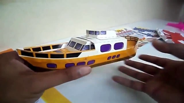 Video Tips Cara Membuat Kerajinan Tangan Kapal Laut Mainan dari Kertas Bagian 7