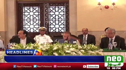 Neo News Pakistan | Headlines 10 PM | 10th Oct 2016