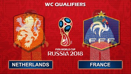 Netherlands vs France 0-1 • World Cup 2018 Qualifiers Lego Football • Holland France • Russia 2018