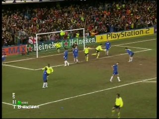 اهداف مباراة برشلونة و تشيلسي 2-1 دوري الابطال 2005