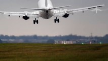 Crosswind landing results in almost crash - Boeing 737 hard touchdown   go around, Prague (LKPR)