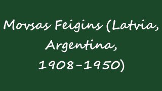 OBM - Chess Player - Movsas Feigins (Latvia, Argentina, 1908-1950)