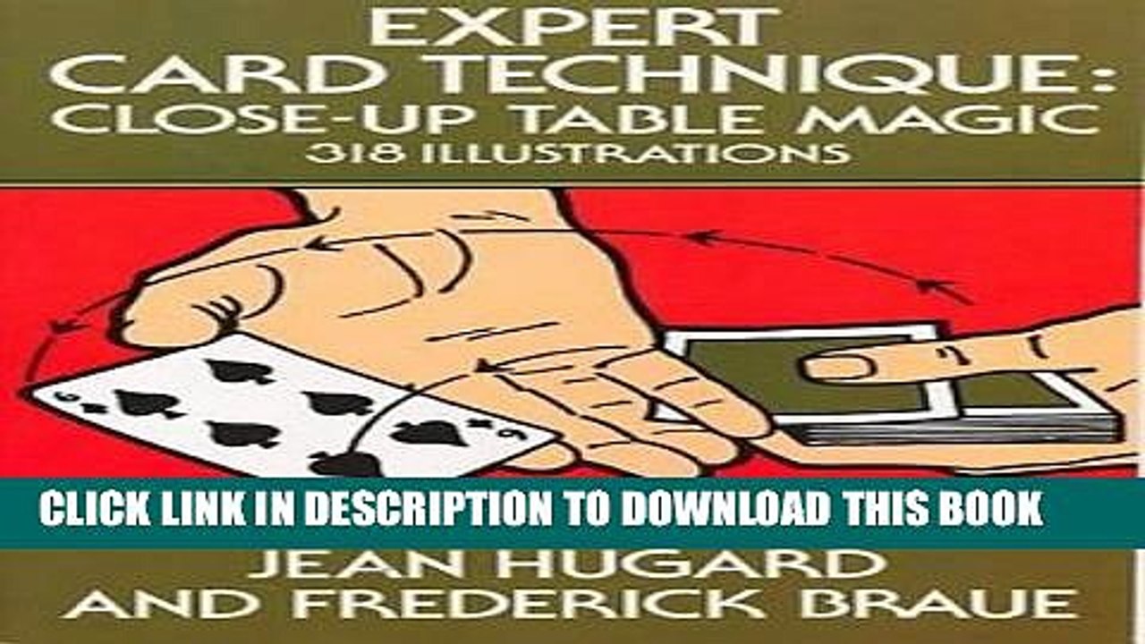[PDF] Expert Card Technique: Close-Up Table Magic Full Online
