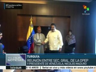 Turquía: Nicolás Maduro se reúne con el secretario general de la OPEP