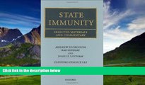 Big Deals  State Immunity: Selected Materials and Commentary (Vol 1)  Best Seller Books Most Wanted