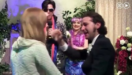 Shia LaBeouf y Mia Goth se casan en Las Vegas