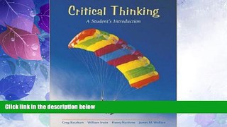 FREE PDF  Critical Thinking:  A Student s Introduction with Free Critical Thinking PowerWeb  BOOK