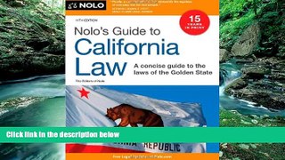 Books to Read  Nolo s Guide to California Law  Full Ebooks Most Wanted