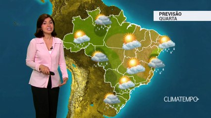Previsão Brasil – Feriado quente com temporais