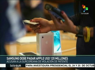 Corte sentencia a Samsung a pagar a Apple 120 millones USD