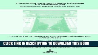 [PDF] Akten des XII. Internationalen Germanistenkongresses Warschau 2010- Vielheit und Einheit der