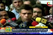 Venezuela: esposa de Leopoldo López denuncia requisa vejatoria en cárcel