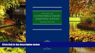 READ FULL  Coulson on Construction Adjudication  READ Ebook Full Ebook