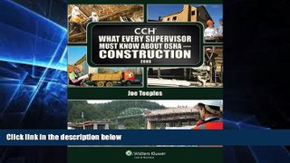 Must Have  What Every Supervisor Must Know About OSHA Construction 2008  READ Ebook Full Ebook