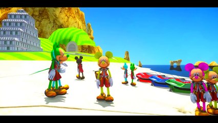 Mickey Mouse Colors Have Fun w/ New Boats And More Nursery Rhymes Songs For Children