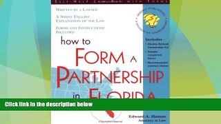 Big Deals  How to Form a Partnership in Florida  Full Read Best Seller