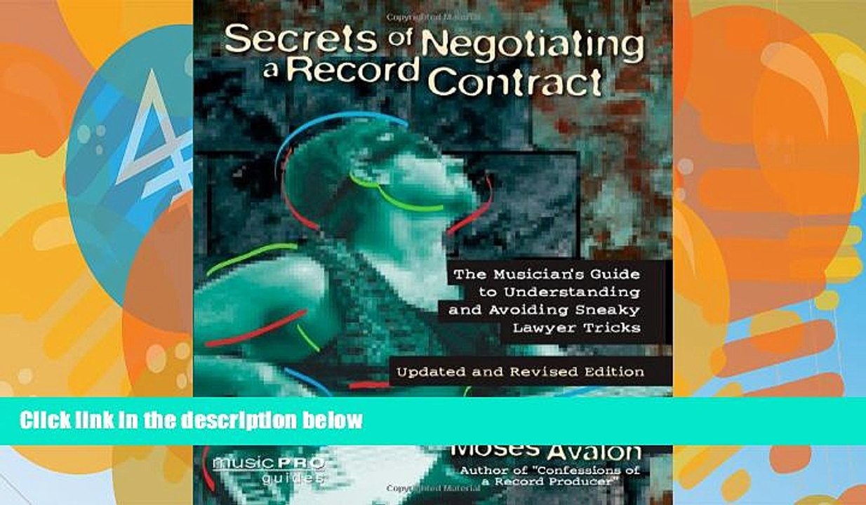 Books to Read  Secrets of Negotiating a Record Contract: Music Pro Guides  Full Ebooks Most Wanted
