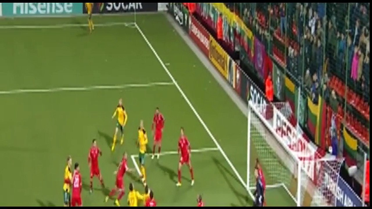 Lithuania vs Malta 1-0 Fiodor Černych Goal 11-10-2016