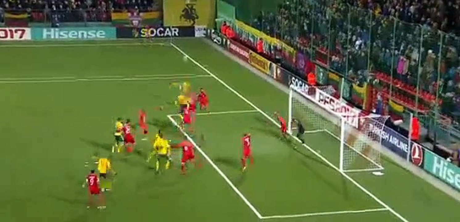 Fedor Cernych Goal - Lithuania 1-0 Malta 11.10.2016