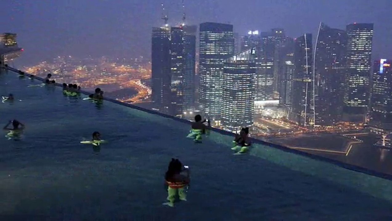 Singapore, Infinite Pool, Hotel Marina Bay Sands, Singapour