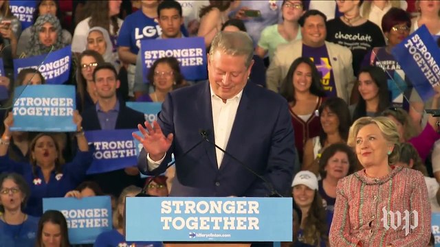 Crowd chants 'you won' during Al Gore speech at Clinton rally in Fla.