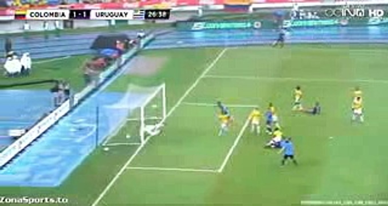 Colombia vs Uruguay 1-1  Cristian Rodriquez Goal Eliminatorias Munida 11-10-2016
