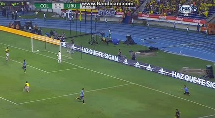 Luis Suarez Goal 1-2 Colombia - Uruguay