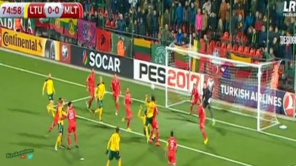 All Goals - Lithuania 2-0 Malta 11.10.2016
