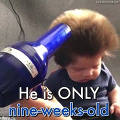 L'incroyable chevelure de ce bébé impressionne les réseaux sociaux