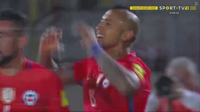 1-0 Arturo Vidal Goal HD - Chile vs Peru (11.10.2016) World Cup - CONMEBOL Qualification