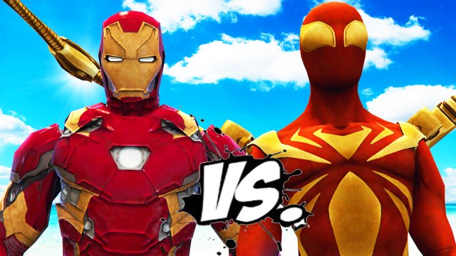 IRON SPIDER VS IRON MAN - EPIC SUPERHEROES BATTLE