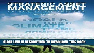 New Book Strategic Asset Management: The Quest for Utility Excellence