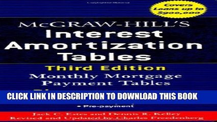 [PDF] McGraw-Hill s Interest Amortization Tables, Third Edition Full Colection