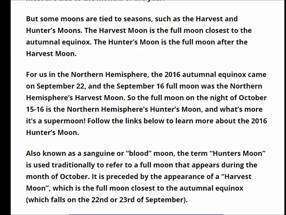 2016 Has A Super Hunter’s Moon