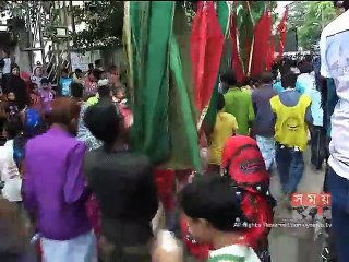 রাজধানীতে চলছে ঐতিহ্যবাহী তাজিয়া মিছিল