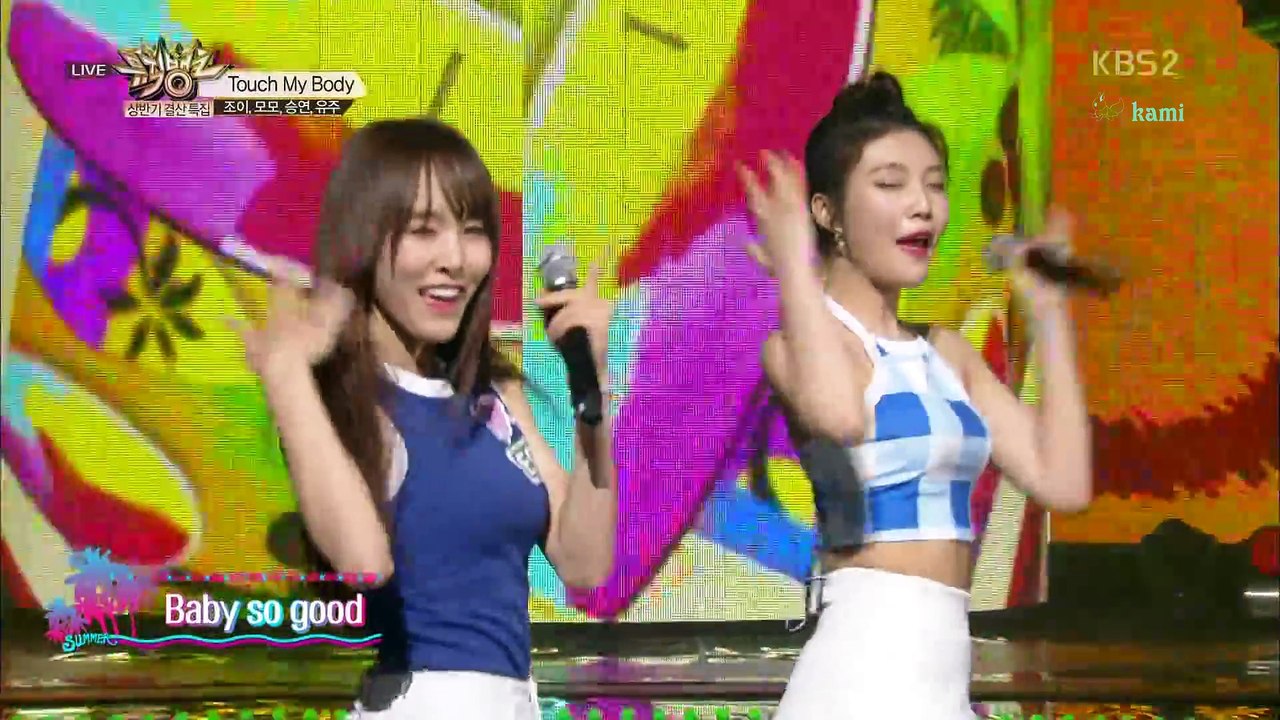 160624 Music bank - Touch my body ( Yuju+Joy+Momo+seung yeon)繁中