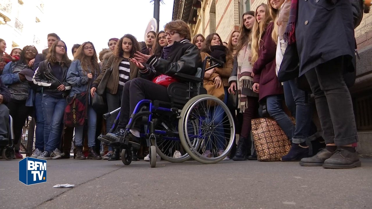 Au lycée Molière, élèves et professeurs se mobilisent leur camarade handicapée