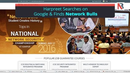 Why I enrolled at Network Bulls after my first visit for CCIE Training - Harpreet, B-tech (CS)