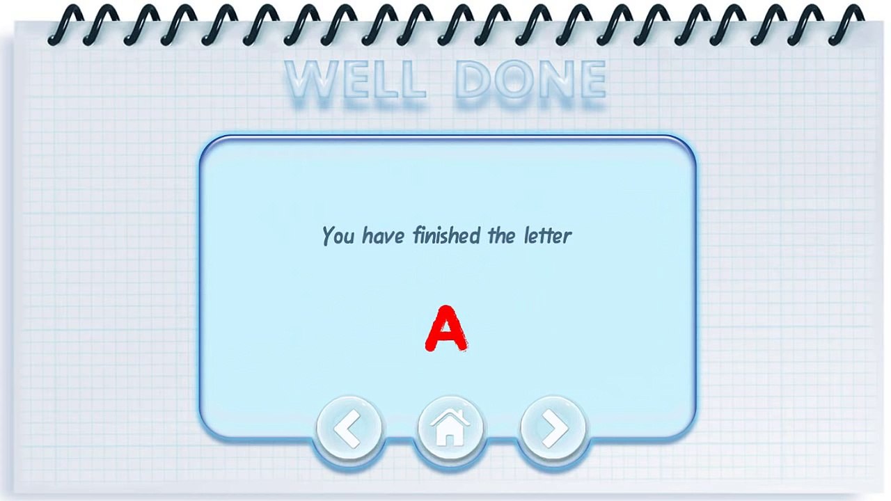 Alphabet Writing, Learn to Write Letter, Children Learn write A to Z alphabet game for kids