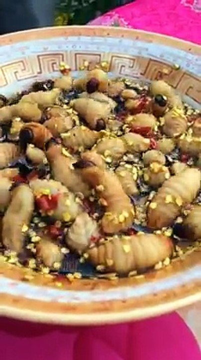 Eating worm with source fish