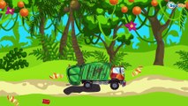 Car Cartoon for kids. The Truck Adventures in the jungle. Trucks Cartoons for children 14 Episode