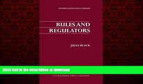 PDF ONLINE Rules and Regulators (Oxford Socio-Legal Studies) READ PDF BOOKS ONLINE