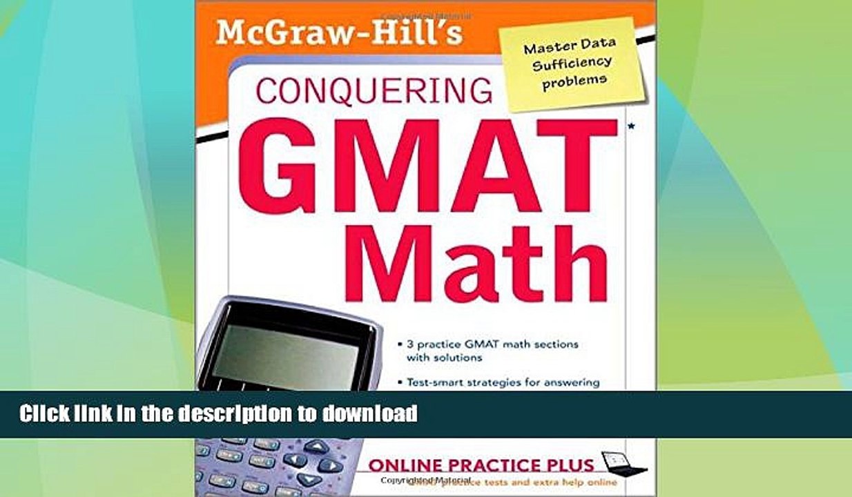 GET PDF  McGraw-Hill s Conquering the GMAT Math: MGH s Conquering GMAT Math  BOOK ONLINE