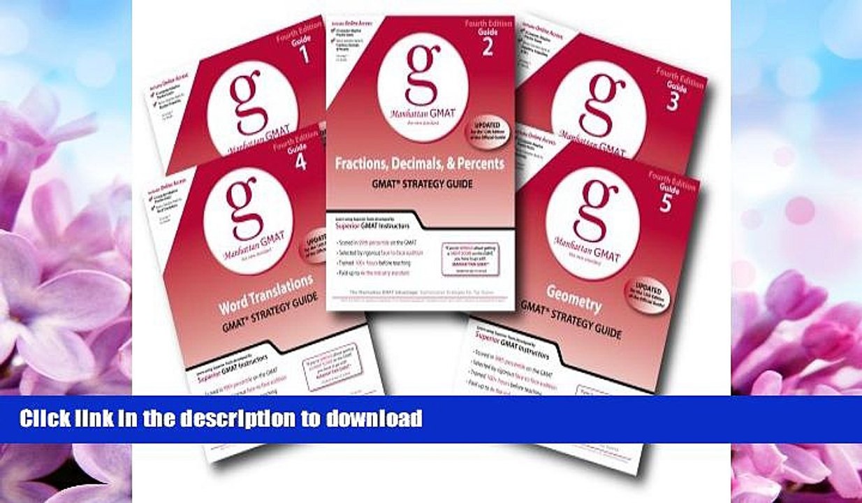 READ BOOK  Manhattan GMAT Quantitative Strategy Guide Set, 4th Edition (Manhattan GMAT Strategy