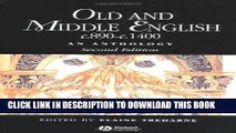 [PDF] Old and Middle English c.890-c.1400: An Anthology (Blackwell Anthologies) Full Online