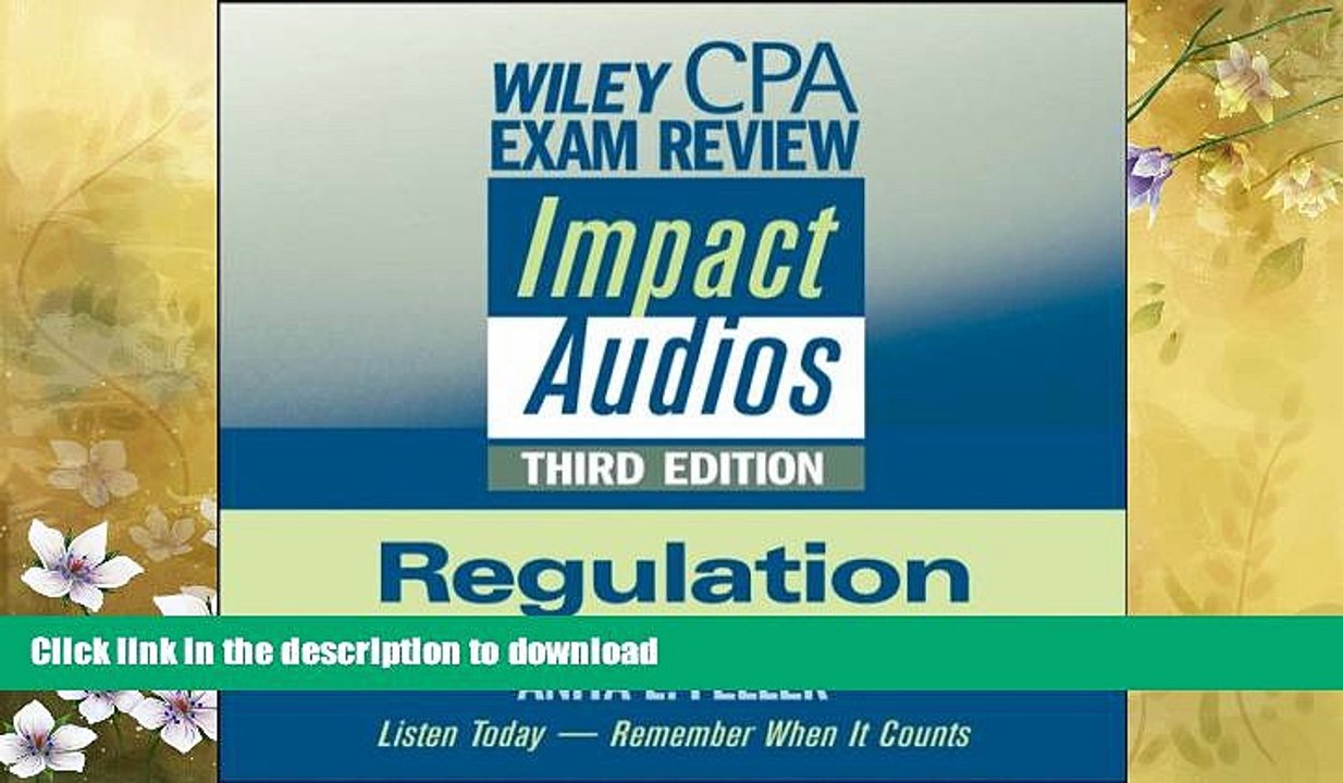 READ  Wiley CPA Exam Review Impact Audios: Regulation FULL ONLINE