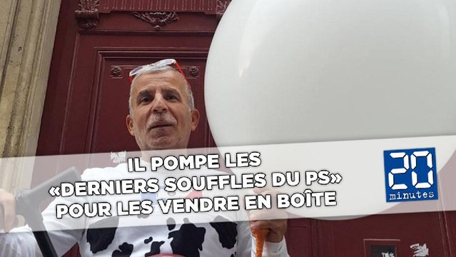Il pompe les «derniers souffles du PS» pour les vendre en boîte