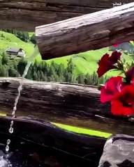 ‏الطريق من قرية أوبرغيرغل من ⁧‫#النمساء‬⁩ إلى ميرانو في ⁧‫#ايطاليا‬⁩ عبر الطريق الجبلي 